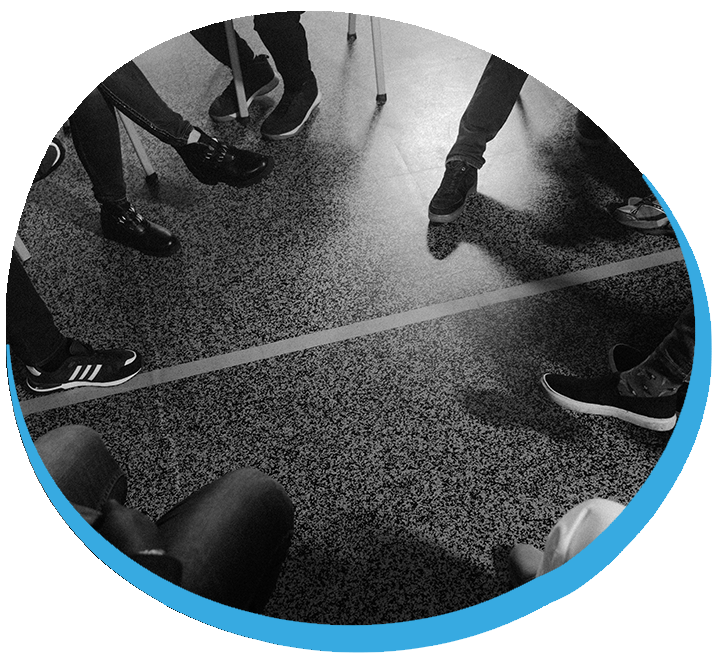 People supporting each other in suicide bereavement group